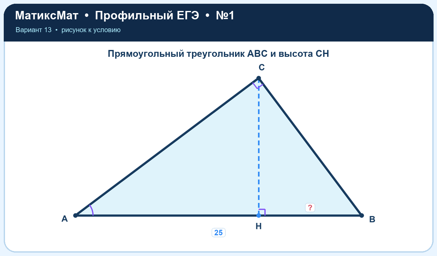 Рисунок к задаче 13, ЕГЭ задание 1