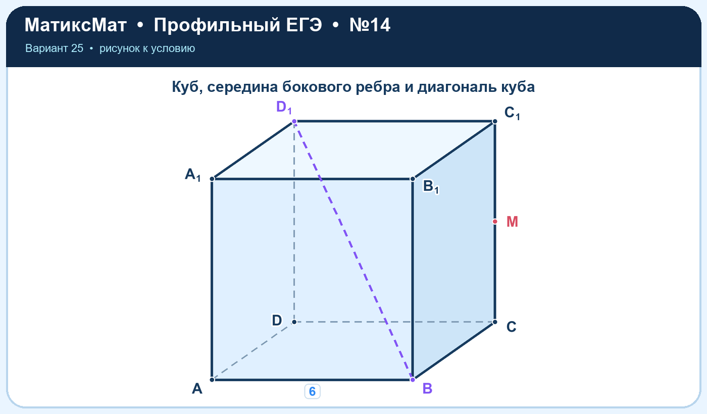 Рисунок к задаче 25, ЕГЭ задание 14