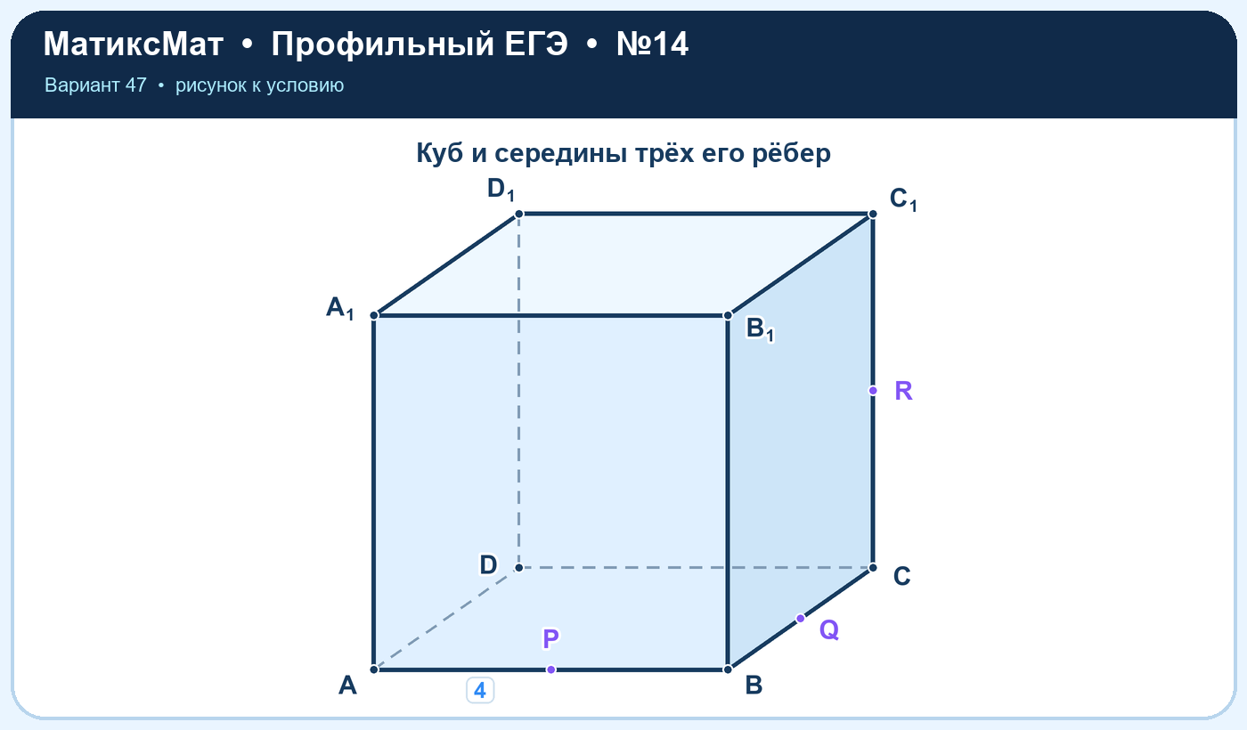 Рисунок к задаче 47, ЕГЭ задание 14