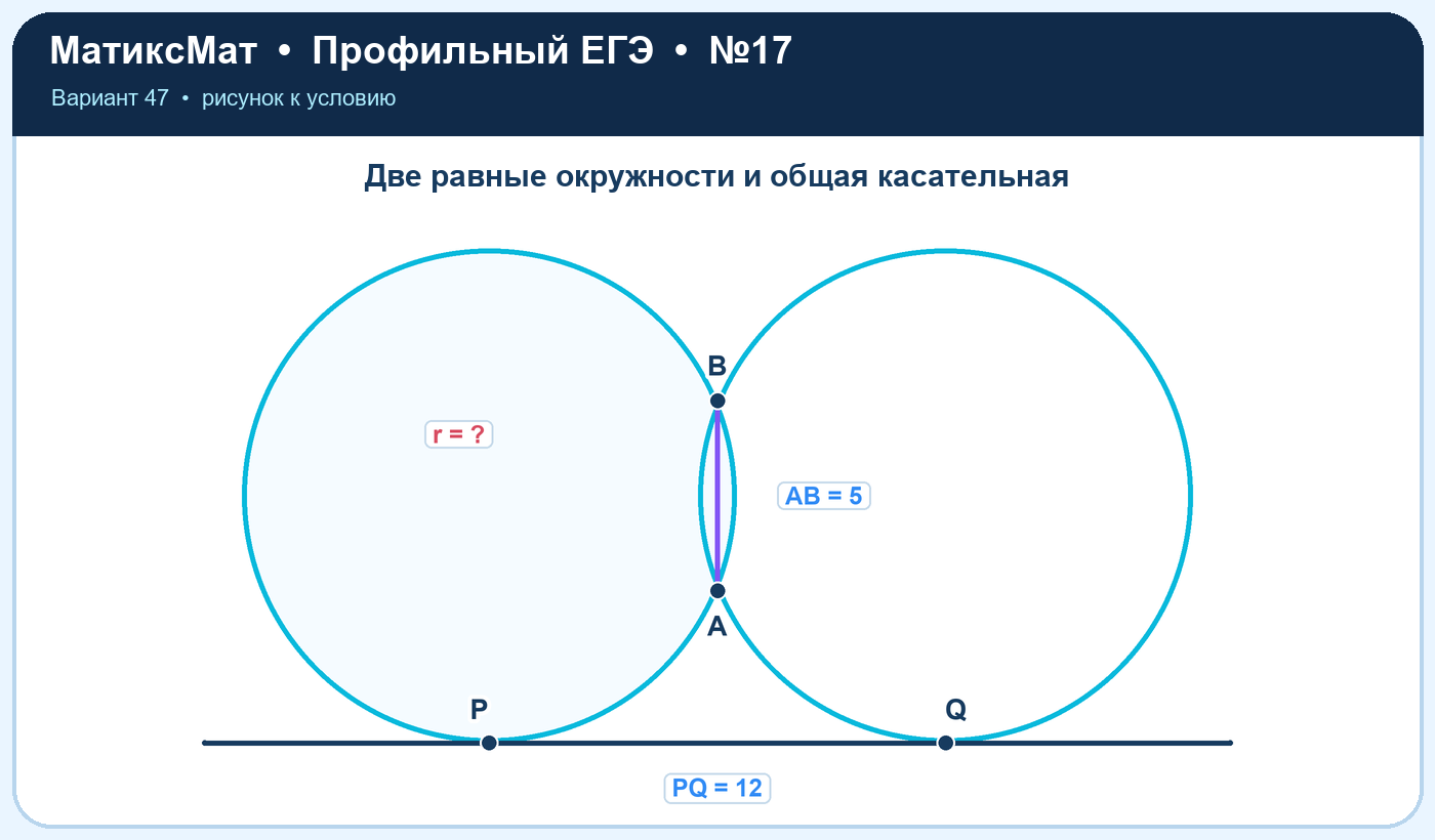 Рисунок к задаче 47, ЕГЭ задание 17