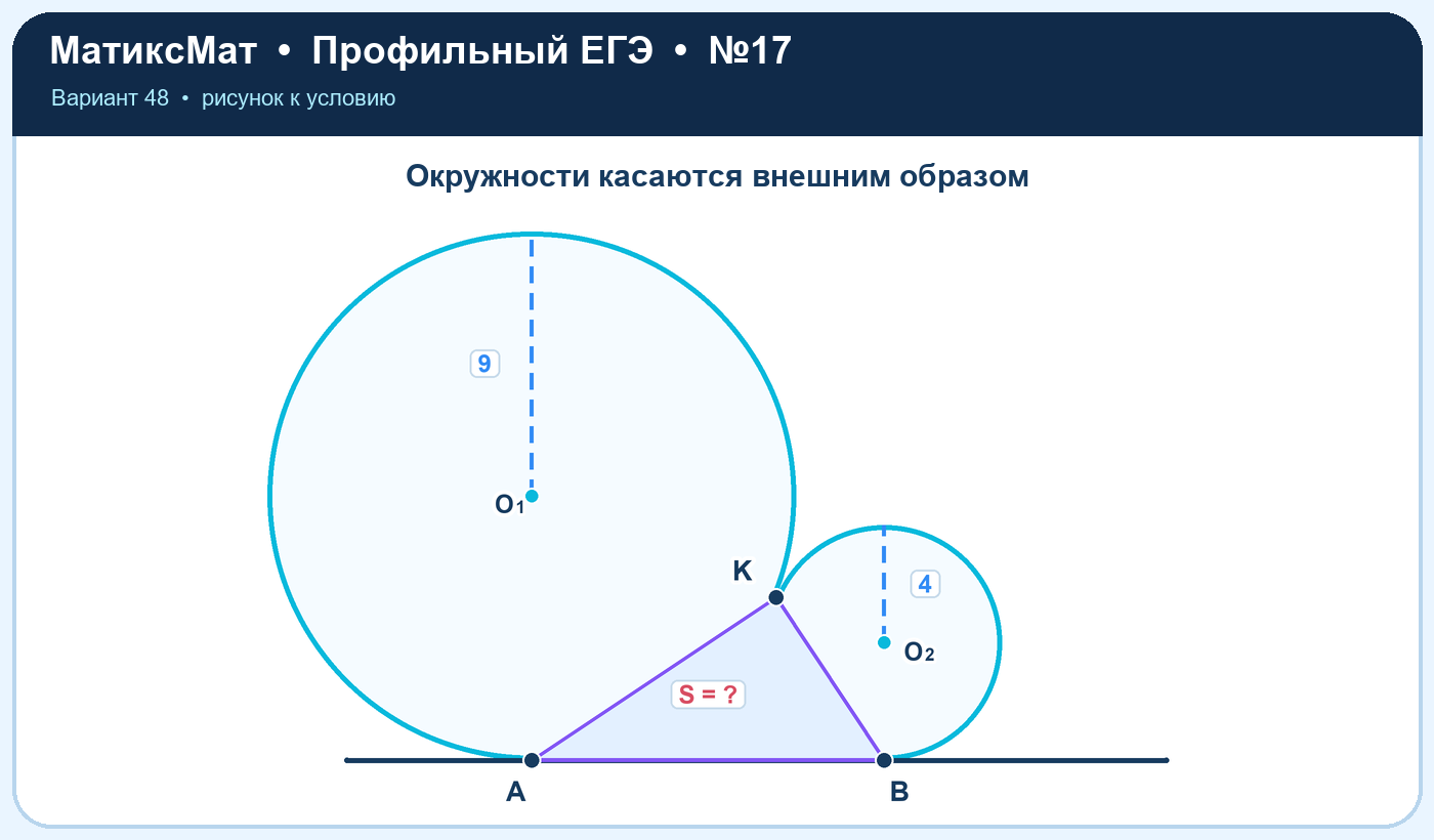Рисунок к задаче 48, ЕГЭ задание 17