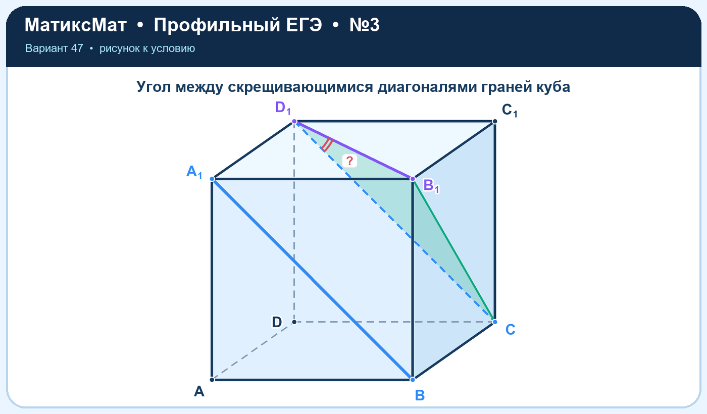 Рисунок к задаче 47, ЕГЭ задание 3