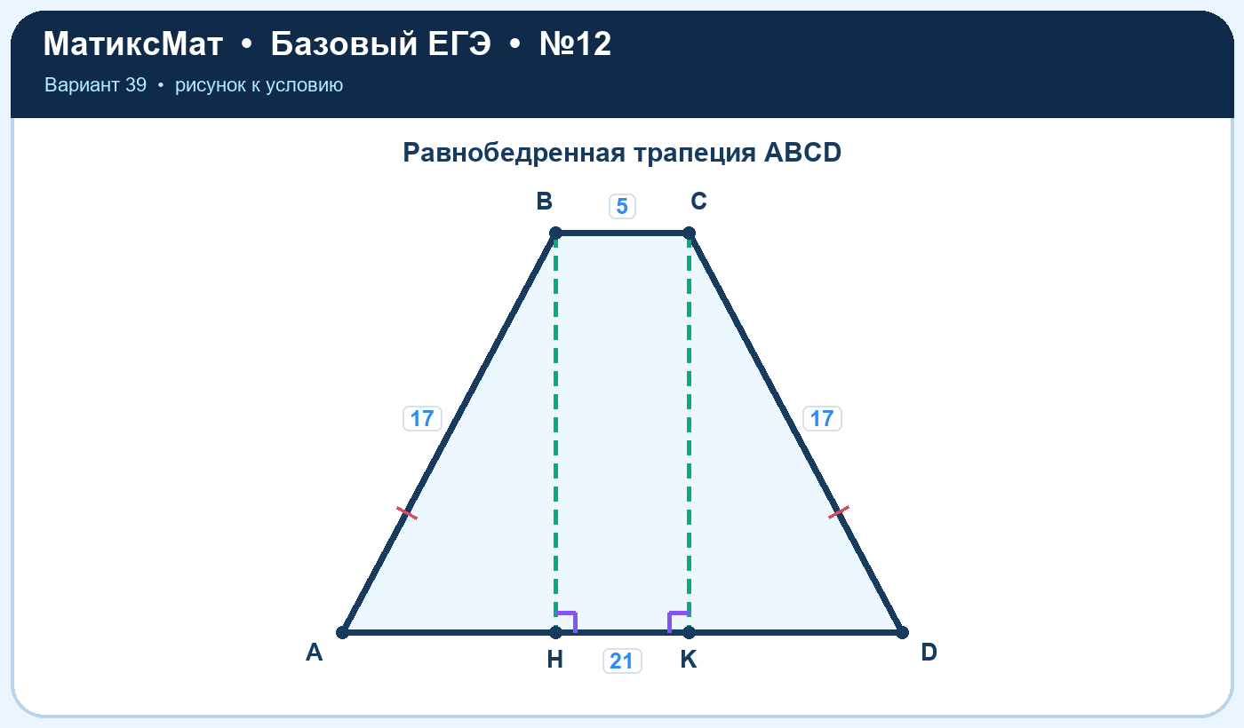 Рисунок к задаче 39, ЕГЭ БАЗА задание 12
