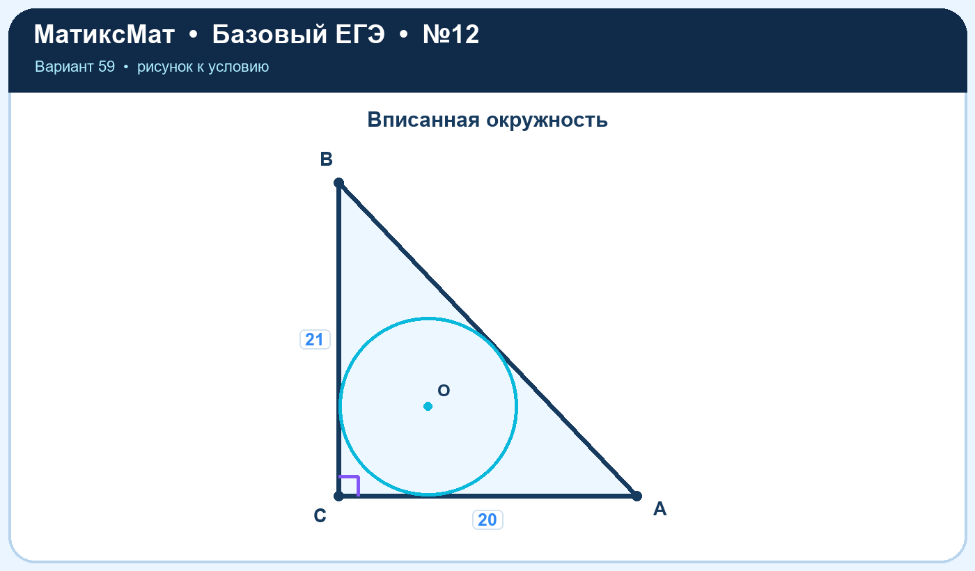 Рисунок к задаче 59, ЕГЭ БАЗА задание 12