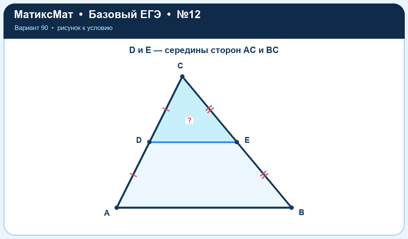 Рисунок к задаче 90, ЕГЭ БАЗА задание 12