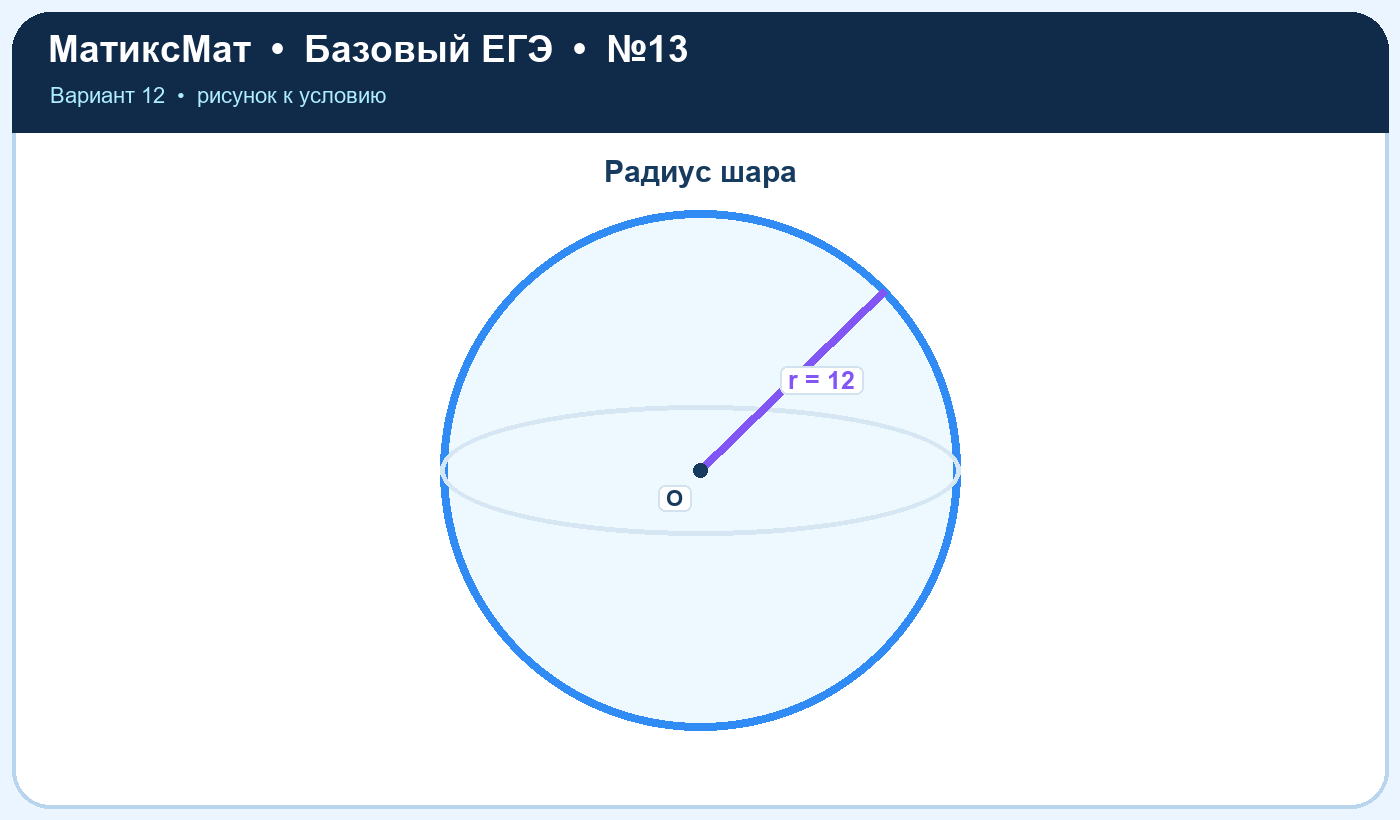 Рисунок к задаче 12, ЕГЭ БАЗА задание 13