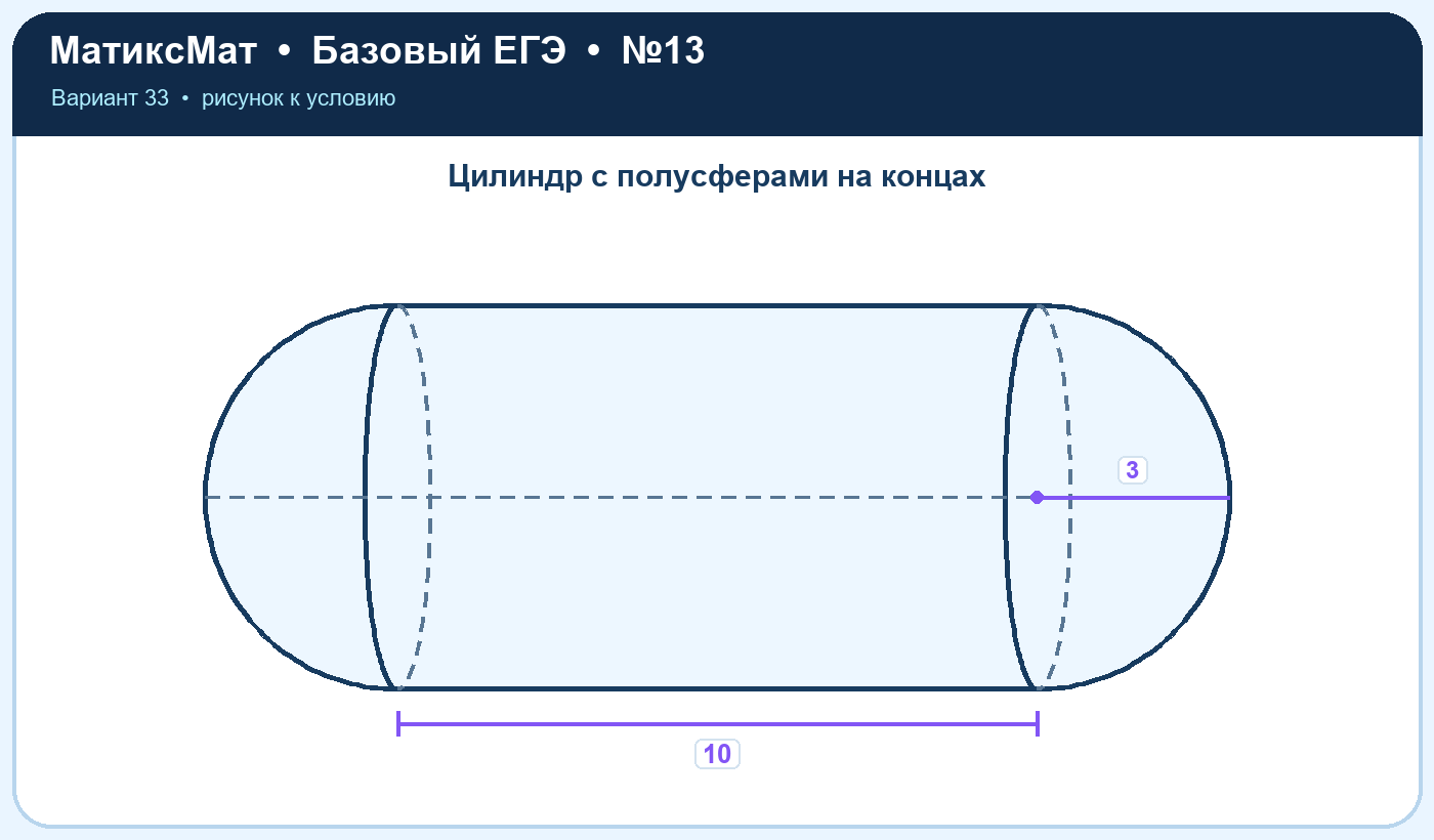 Рисунок к задаче 33, ЕГЭ БАЗА задание 13