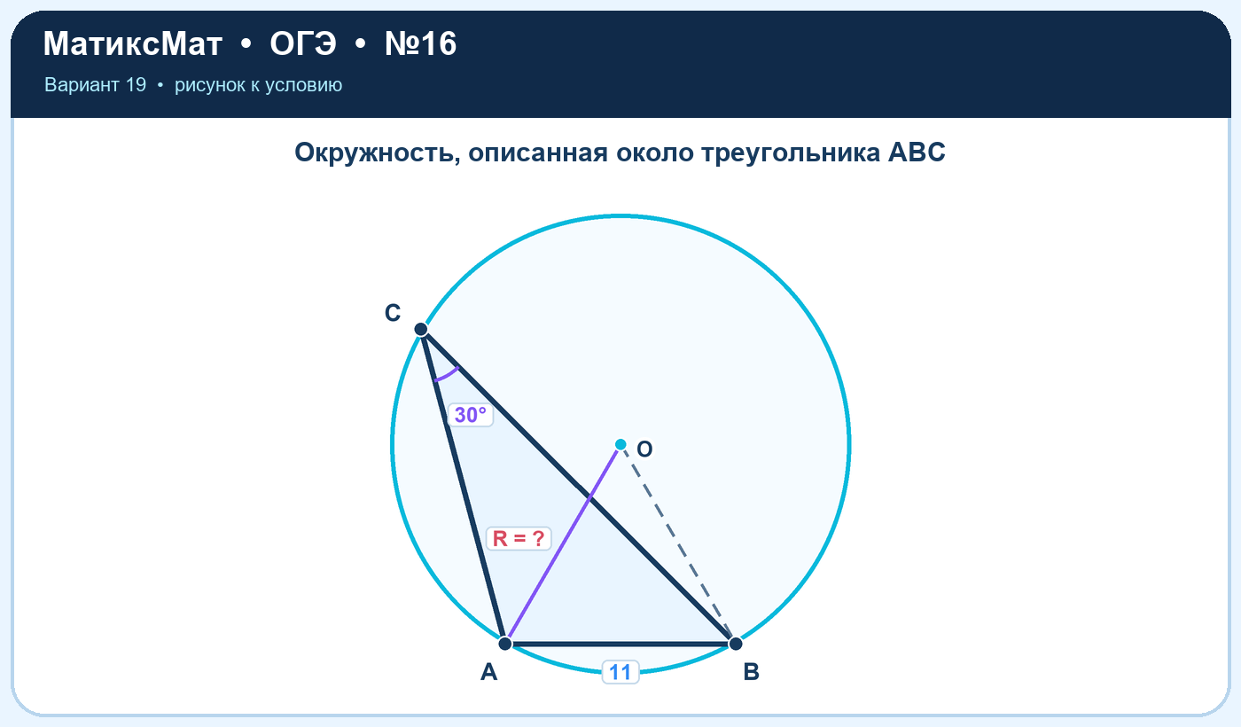 Рисунок к задаче 19, ОГЭ задание 16