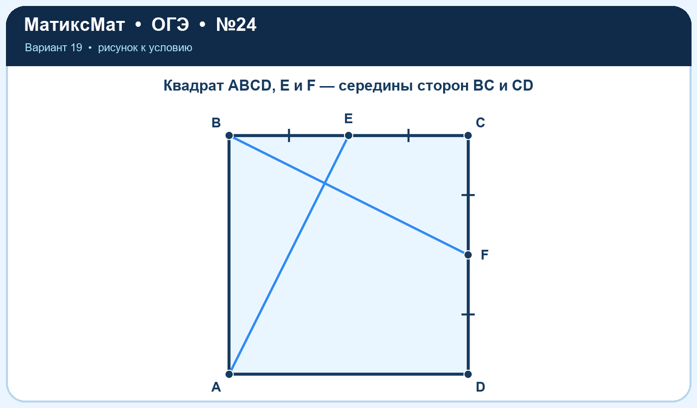 Рисунок к задаче 19, ОГЭ задание 24