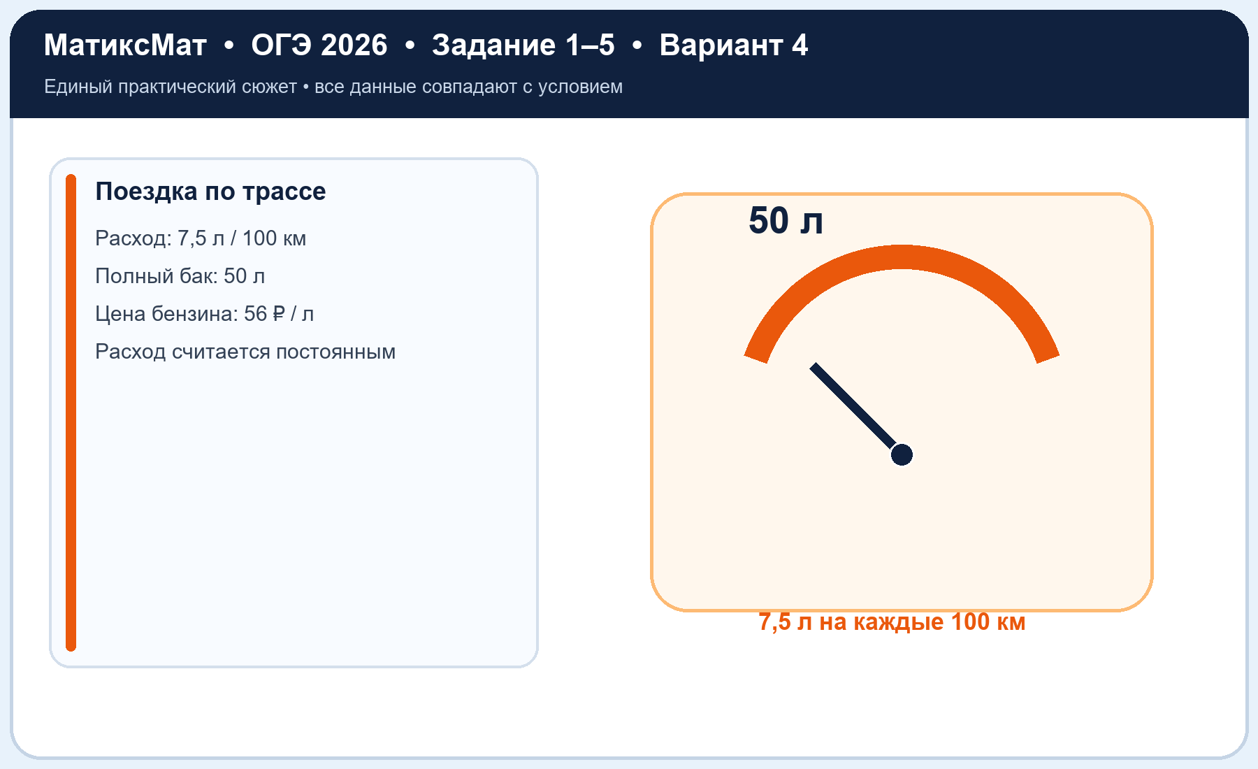 Рисунок к задаче 4, ОГЭ задание 3